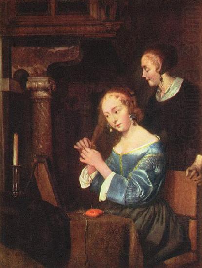 Dame bei der Toilette, Adriaan de Lelie